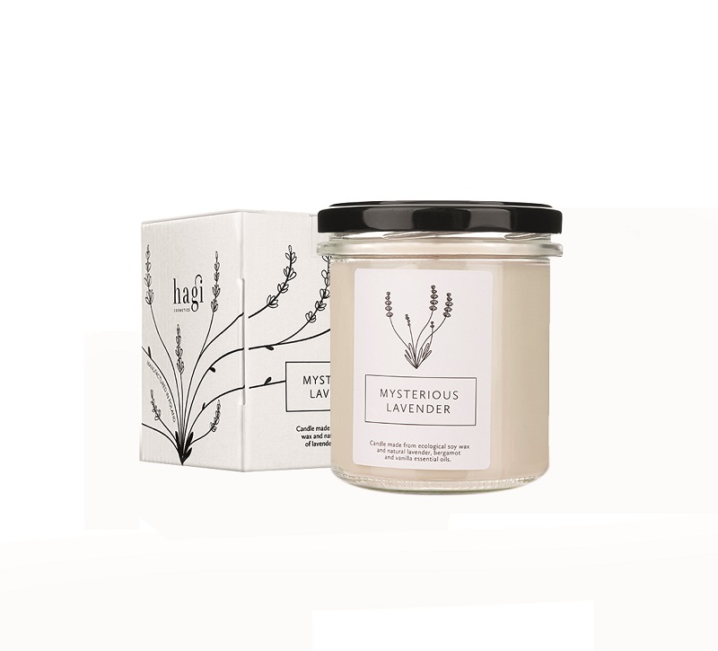 Hagi Soy Wax Candle Mysterious Lavender 230g