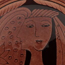 アンナ・リサ・トムソン Atheneシリーズ  女性のパープルのボウル  Bowl  1950年 (21cm)