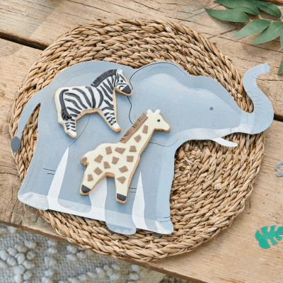 Papptallrikar Elefanter 8-pack
