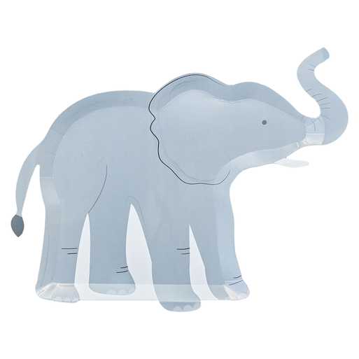 Papptallrikar Elefanter 8-pack - 2