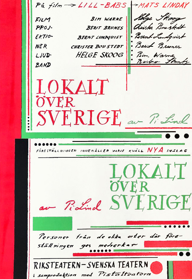 LOKALT ÖVER SVERIGE – PISTOLTEATERN/RIKSTEATERN