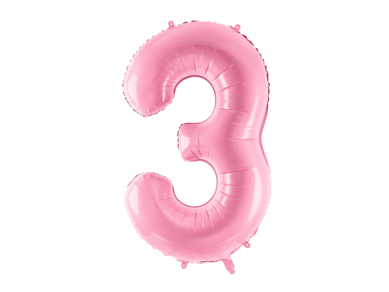 Foil balloon number pink 86cm - 5