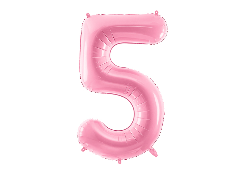 Foil balloon number pink 86cm - 7