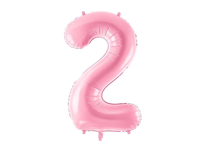 Foil balloon number pink 86cm - 4