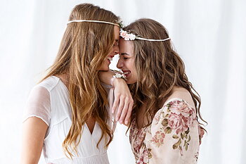 Blomkrans | Ljusrosa och cream