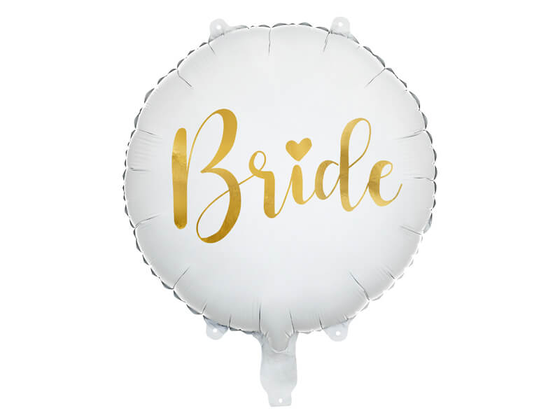Folieballong | "Bride" | Guldtext - 1