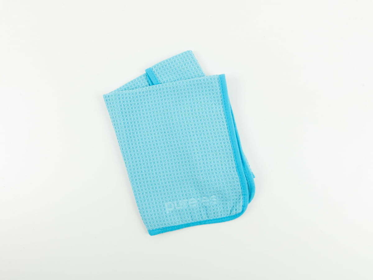 Pure:est Waffle Weave glasputsduk – Ljusblå - 2