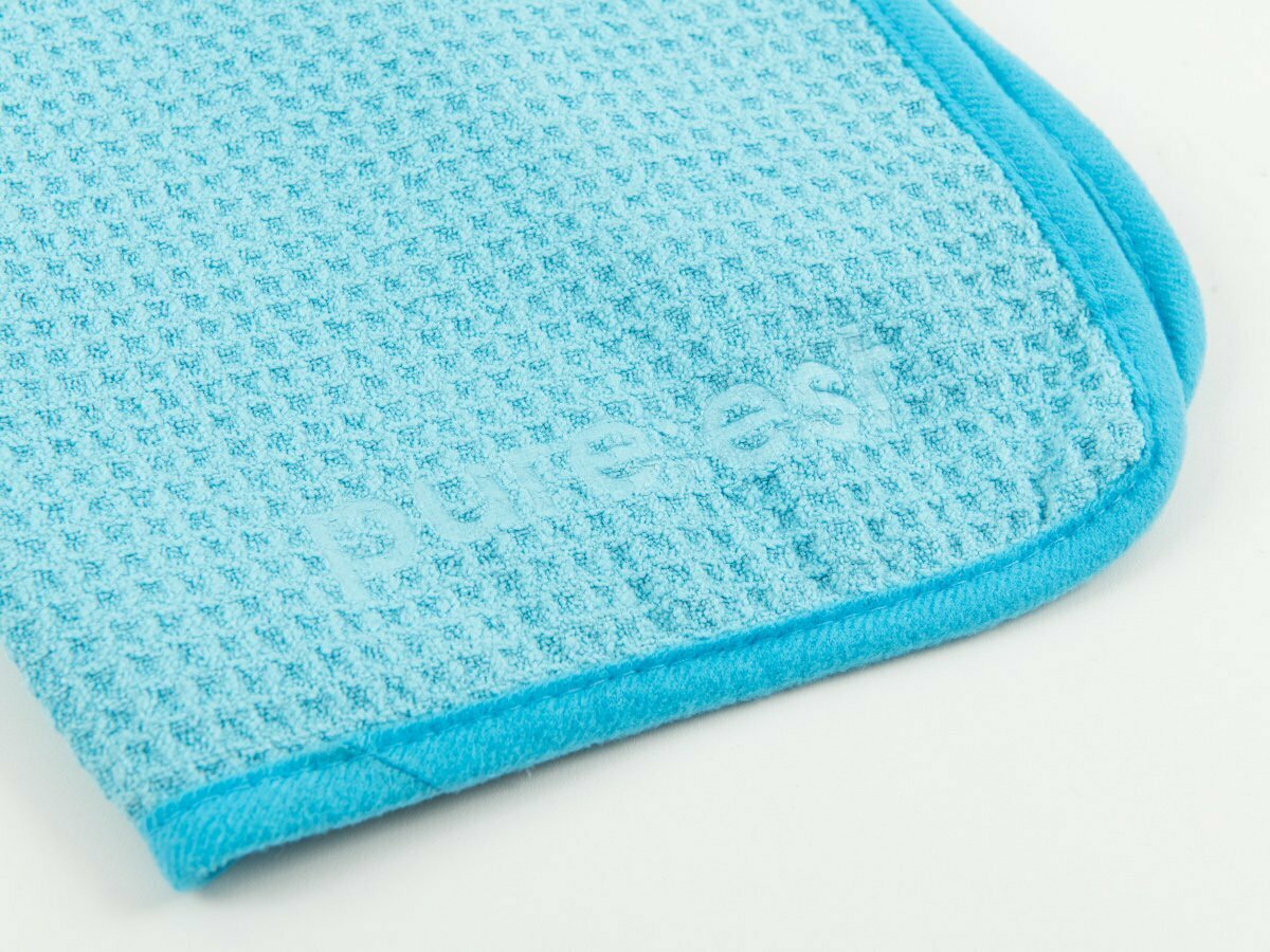 Pure:est Waffle Weave glasputsduk – Ljusblå - 3