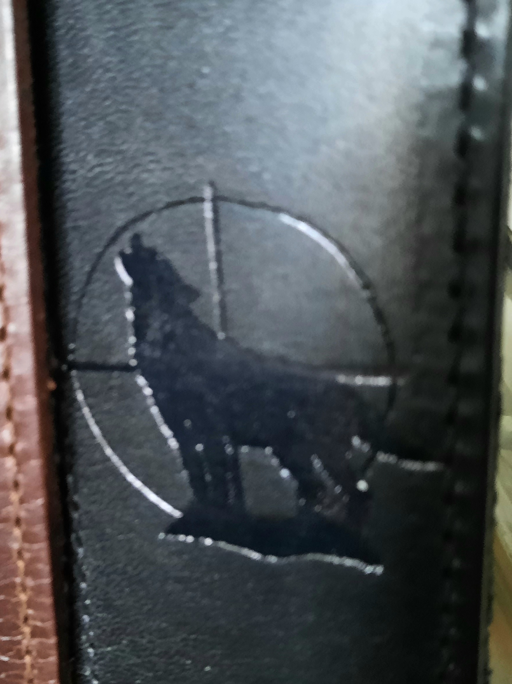 Vapenrem med handtag svartläder