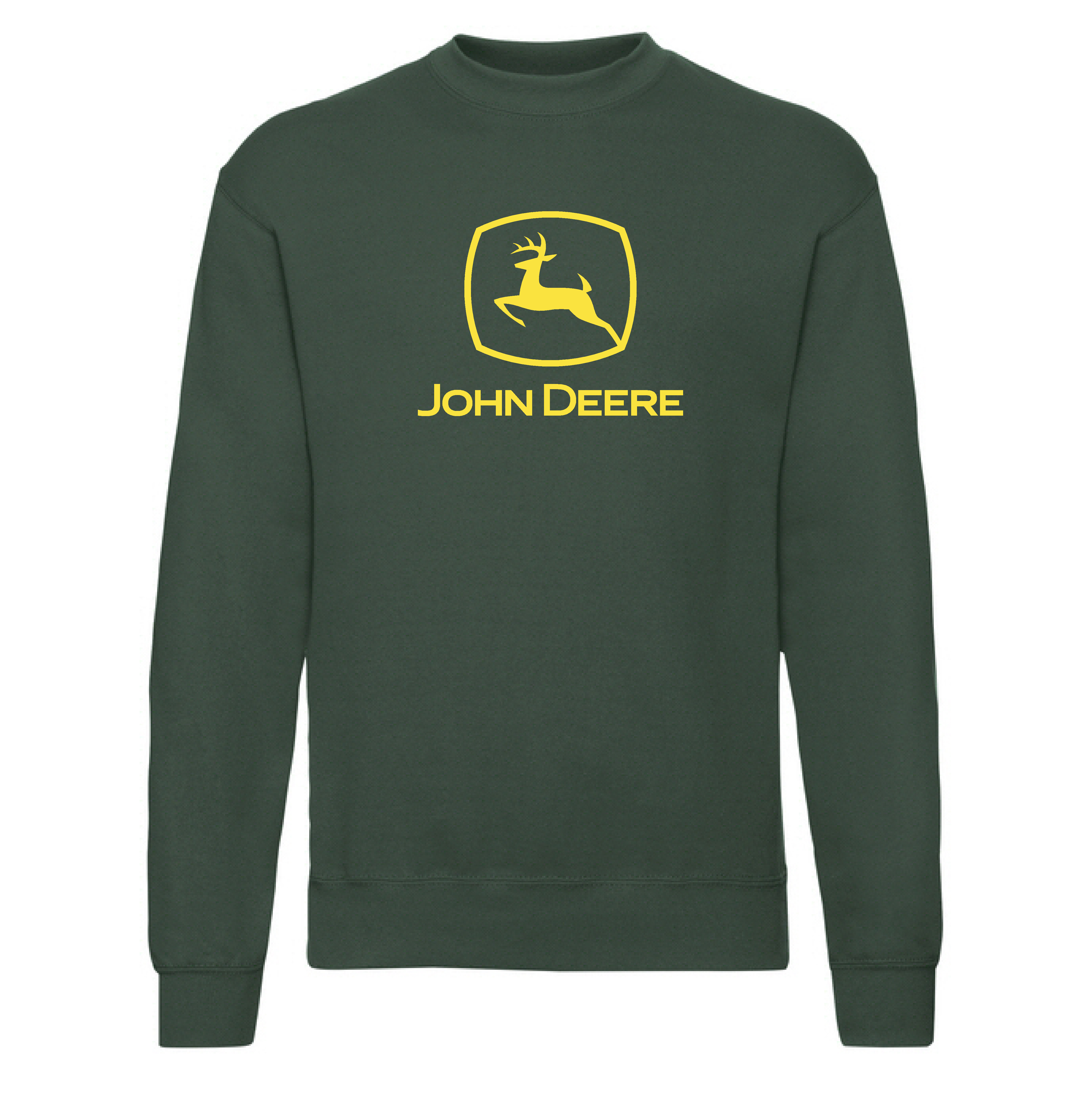 Sweatshirt John Deere logo-Mörk grön