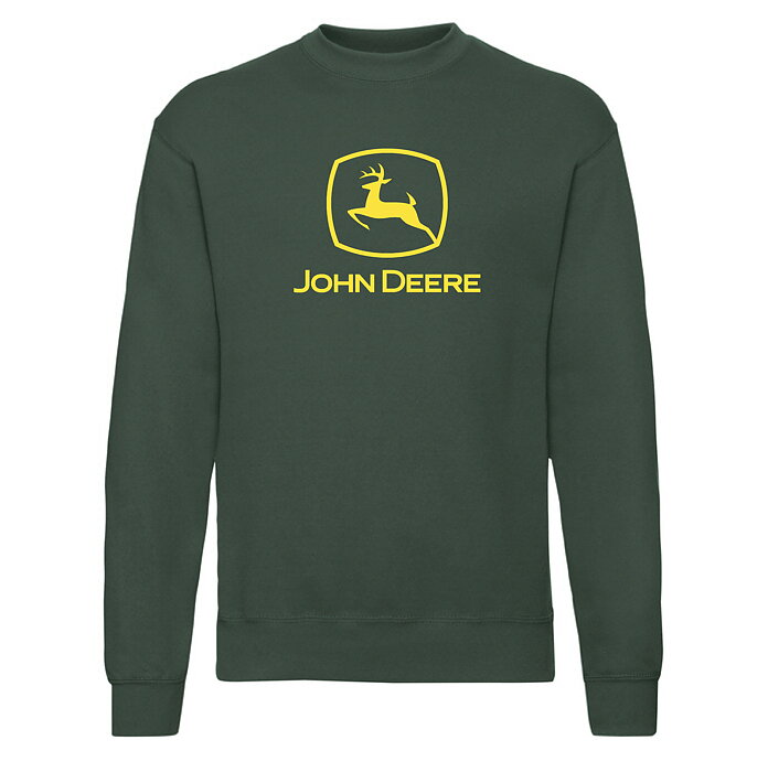 Sweatshirt John Deere logo-Mörk grön
