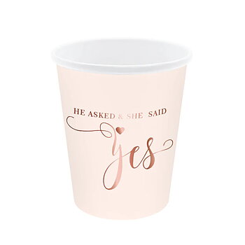 Pappersmuggar | 6-pack | "He asked & she said yes!"