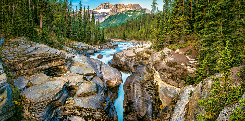 Mistaya Canyon, Banff National Park, Canada, 4000-bitarspussel (C-400348)