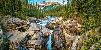 Mistaya Canyon, Banff National Park, Canada, puslespil med 4000 brikker (C-400348)