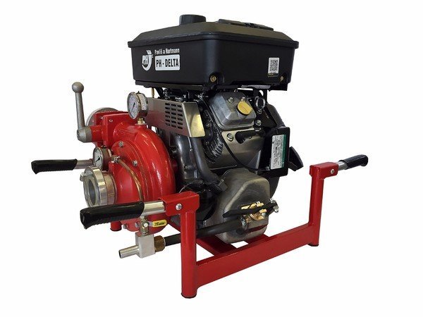 Brannpumpe, PH-DELTA bærbar pumpe, Maks kapasitet 1703 l/min driftet med B&S 18 HK motor.