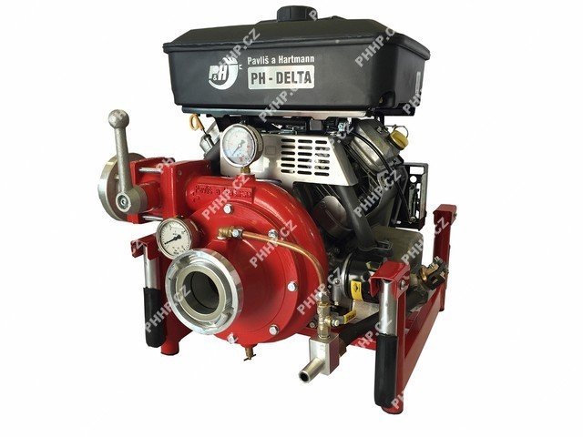 Brannpumpe, PH-DELTA bærbar pumpe, Maks kapasitet 1703 l/min driftet med B&S 18 HK motor. - 2