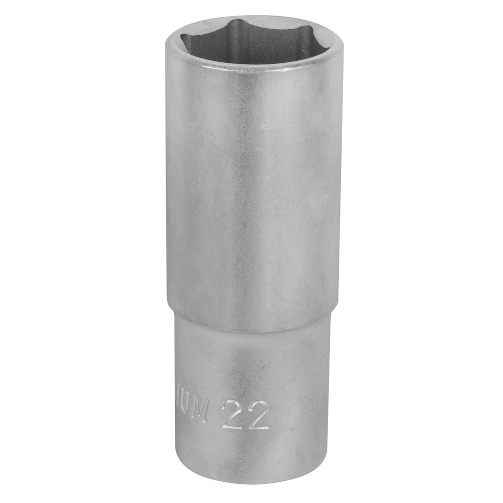 Lång hylsa 6-kant 76mm 1/2 22mm