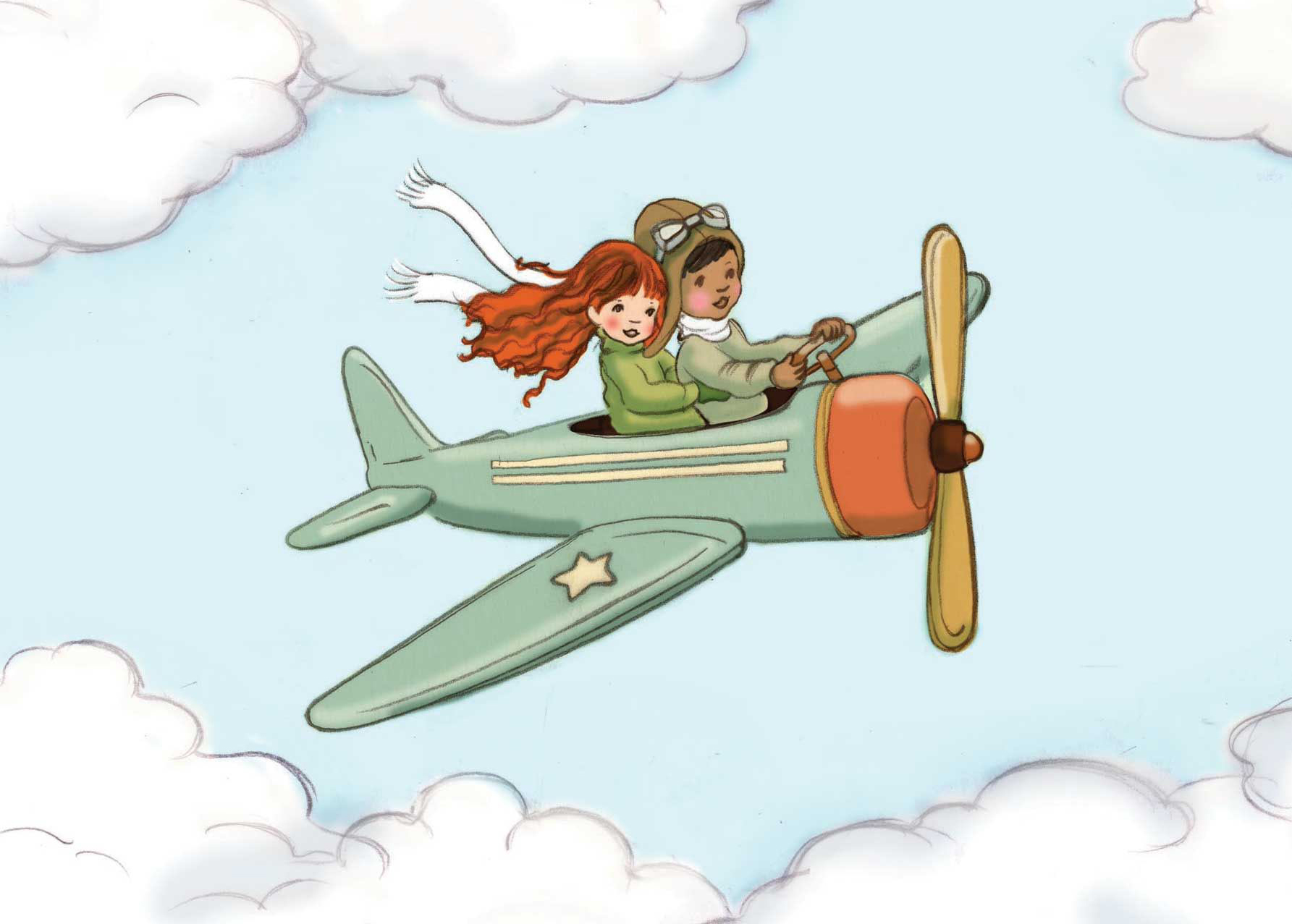 Airplane, Postcard
