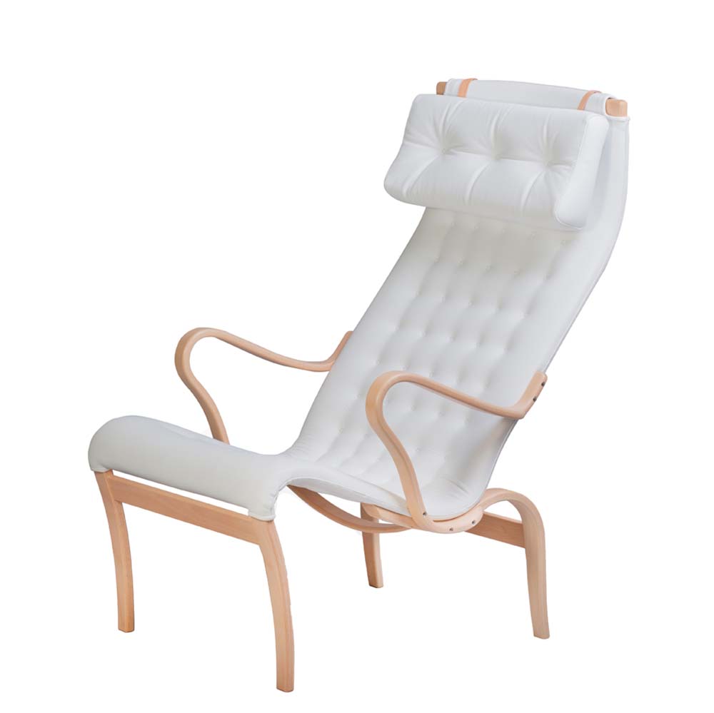 MI427 Miranda Armchair (Beech/Leather) - Bruno Mathsson