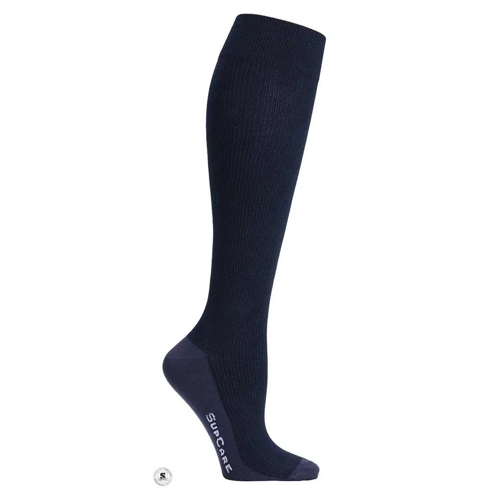 Stödstrumpor Bambu, Blue Marine