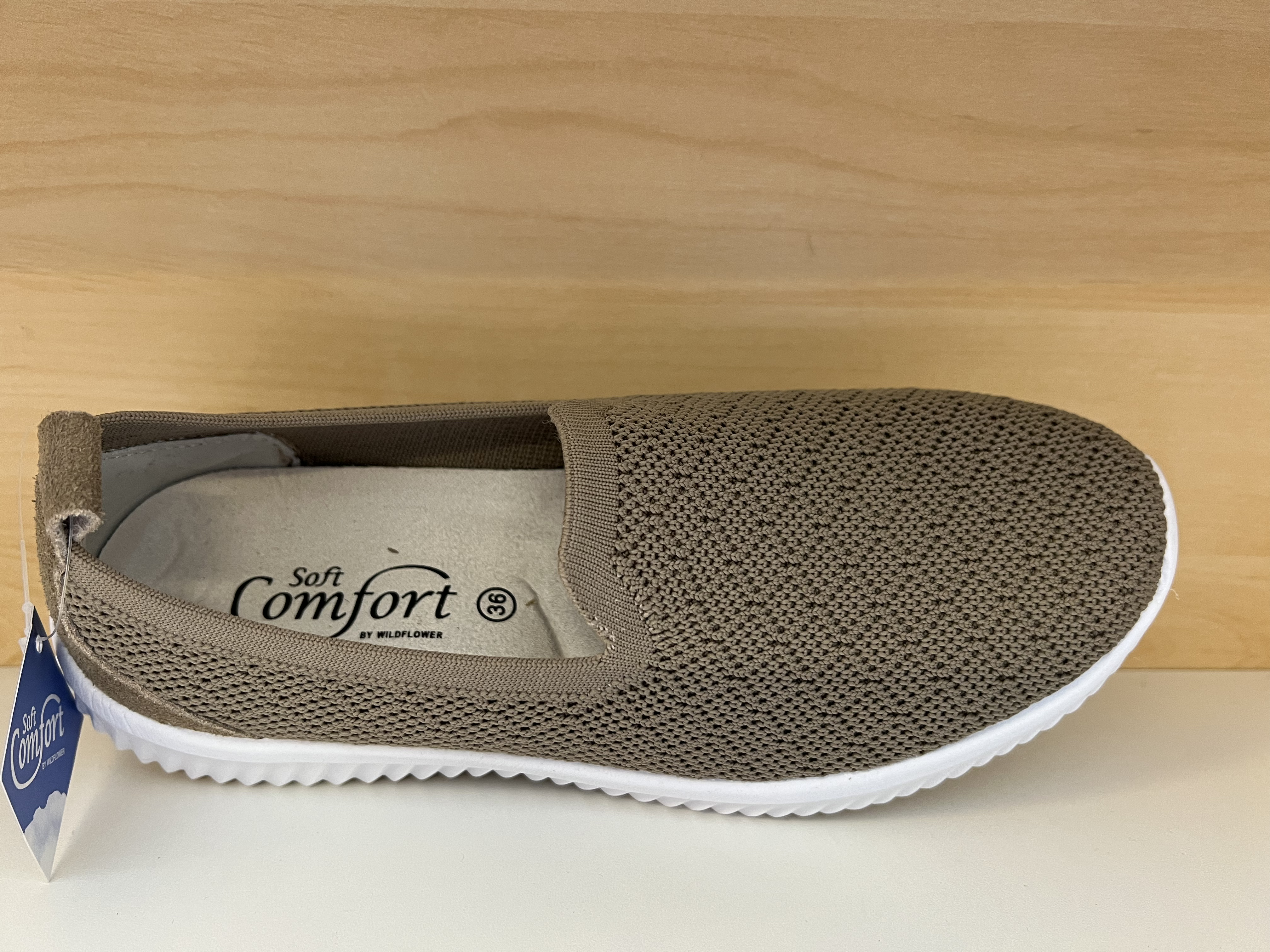 Mjukis-sko beige med uttagbar innersula, Soft Comfort. - 2