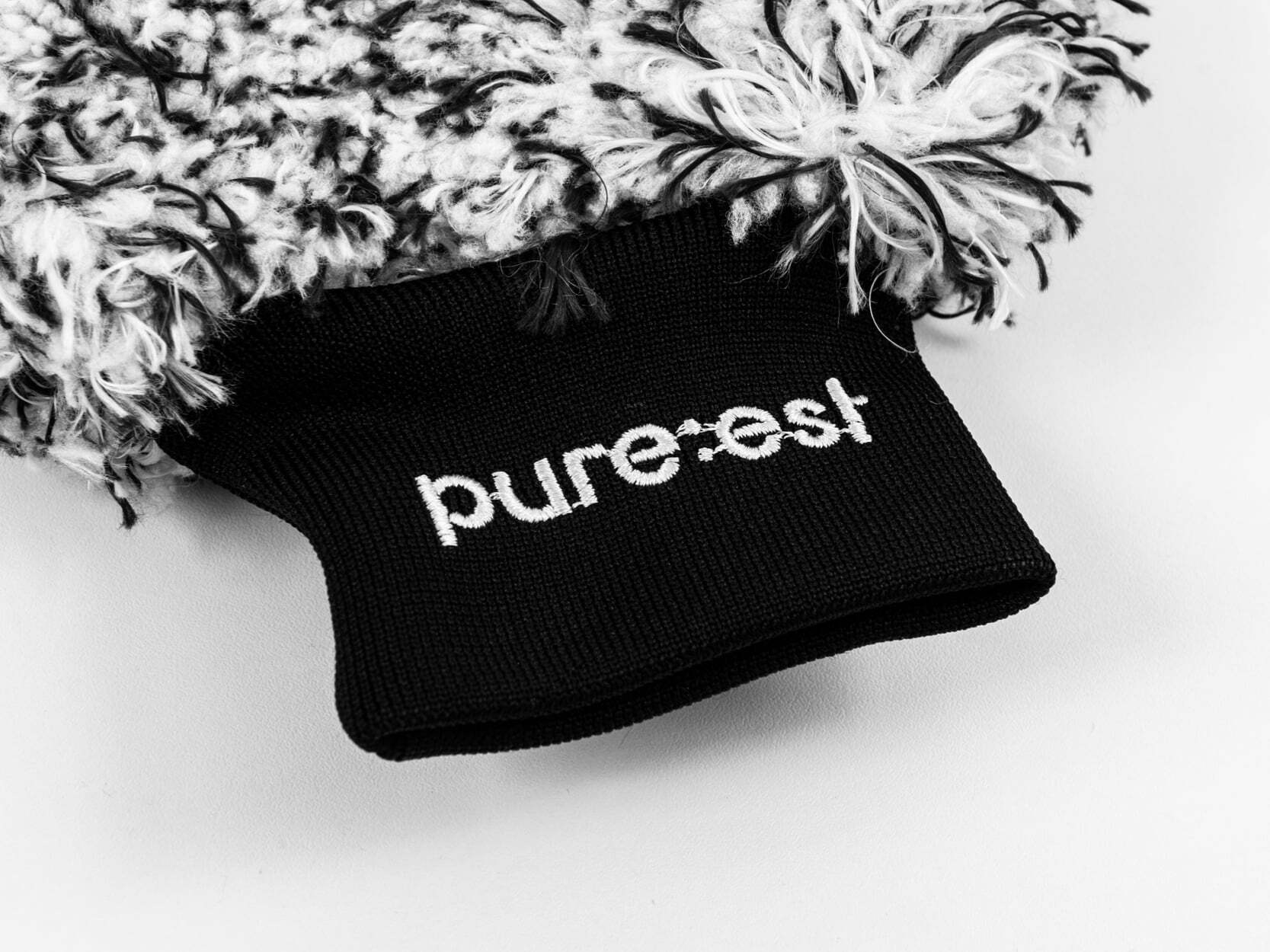 Pure:est Tvätthandske mikrofiber – Svart/Vit - 3