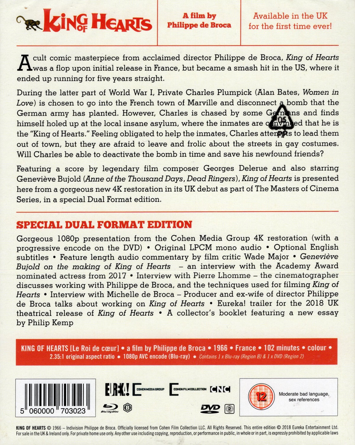King of Hearts (ej svensk text) (Blu-ray + DVD) - 2