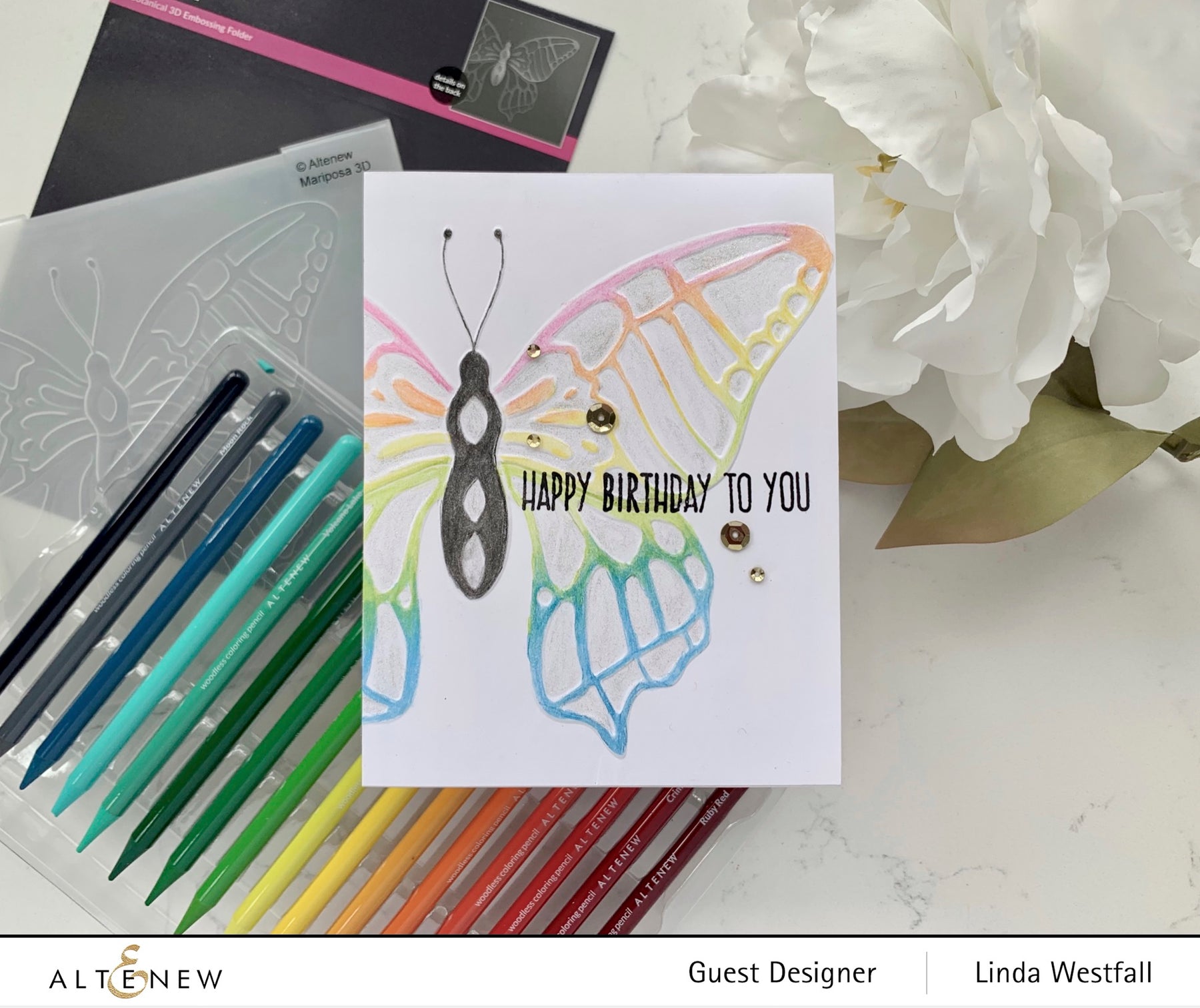 ALTENEW -Mariposa 3D Embossing Folder - 3