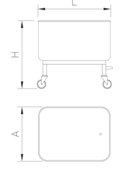 Washing trolley in stainless steel - 2