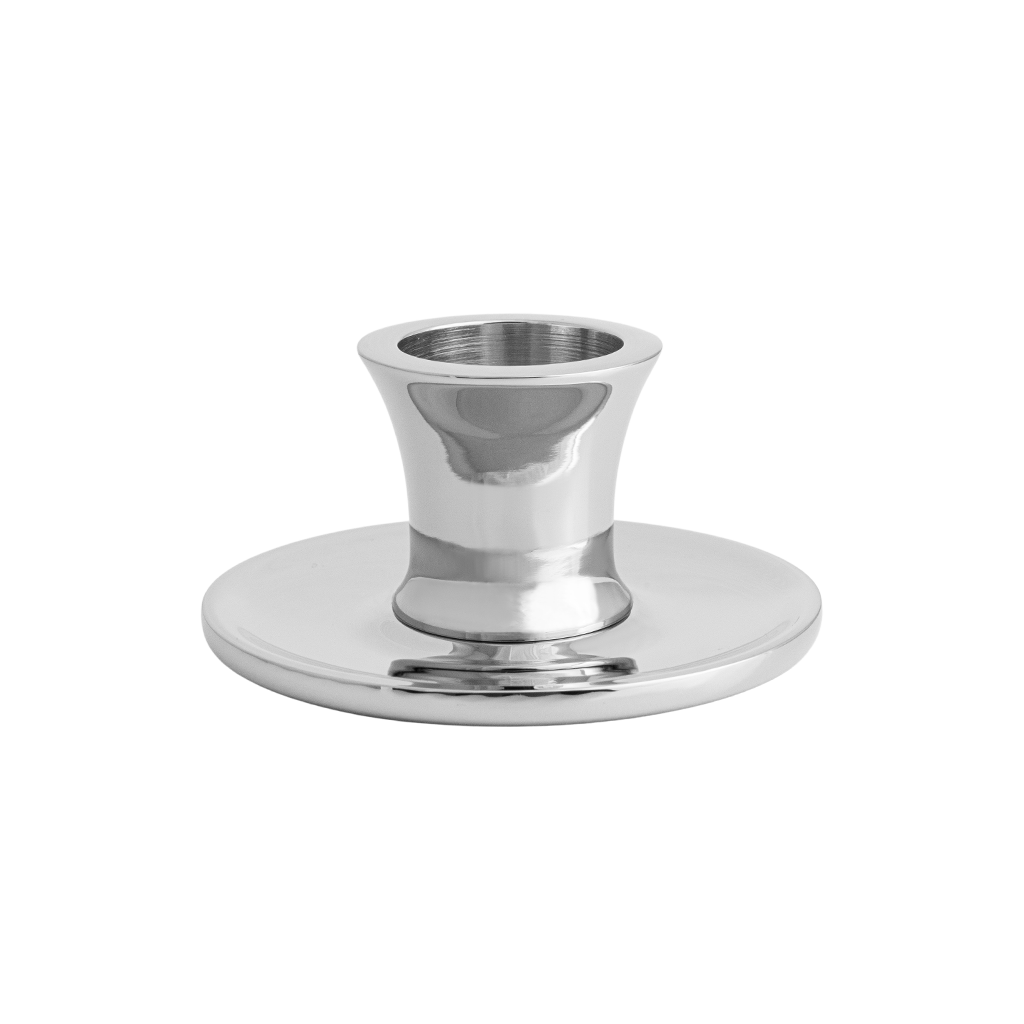 HILKE COLLECTION - Candlestick, BASSO Nickel-plated brass