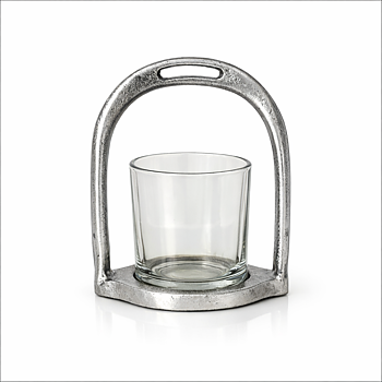 THG Candle Lantern Stirrup Silver - 2
