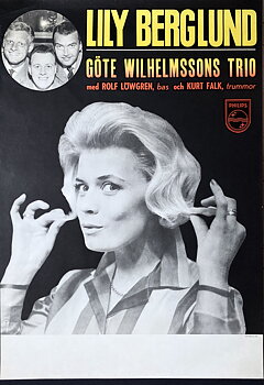 LILY BERGLUND - Svensk turnéaffisch 1960-tal