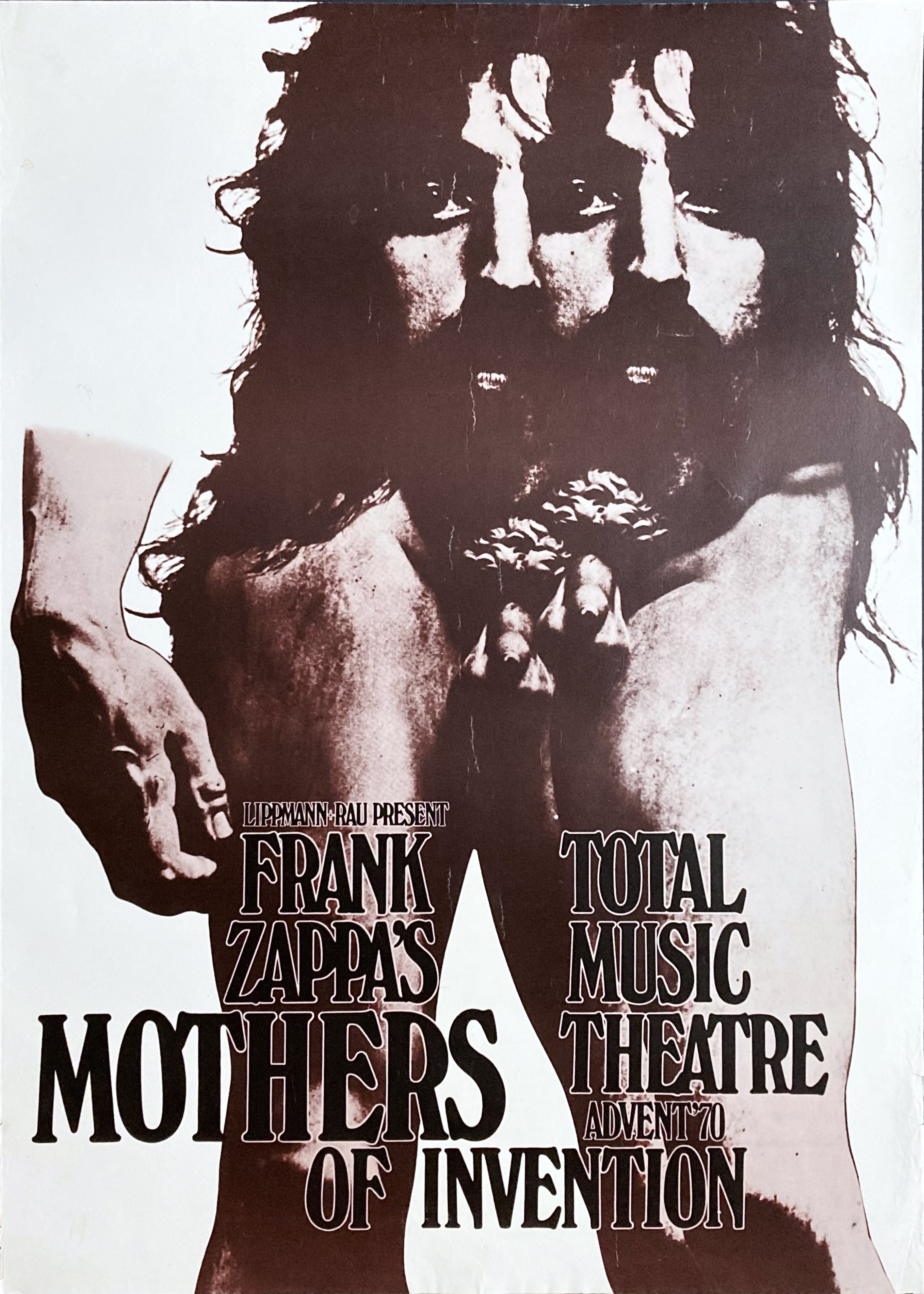 FRANK ZAPPA & MOTHERS OF INVENTION - Tysk Turnéaffisch (1970) 