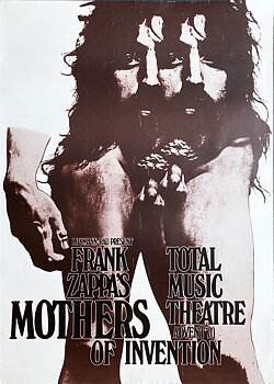 FRANK ZAPPA & MOTHERS OF INVENTION - Tysk Turnéaffisch (1970) 
