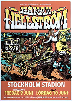 HÅKAN HELLSTRÖM - Stockholm  9 Jun Konsertaffisch (2017) 