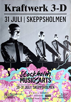 KRAFTWERK - Stockholm  29-31 Jul Konsertaffisch (2016) 