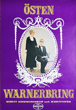ÖSTEN WARNERBRING / MERIT HEMMMINGSSON - Swedish / Scandinavian TOUR poster (1966) 