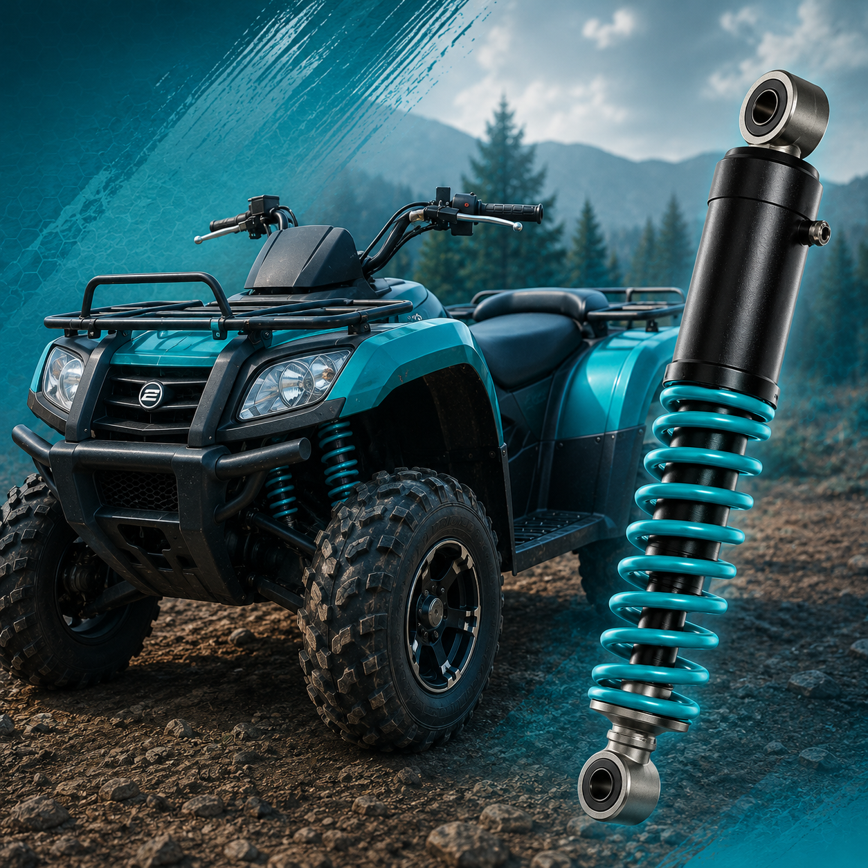 Moose Offroad Heavy Duty Gasstötdämpare Fram CFMOTO CF500, X5 Terralander & CForce 500/600