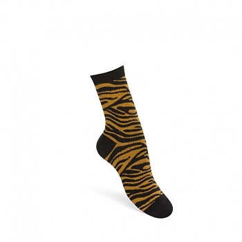 Komfortsockor bomull, Zebra orange