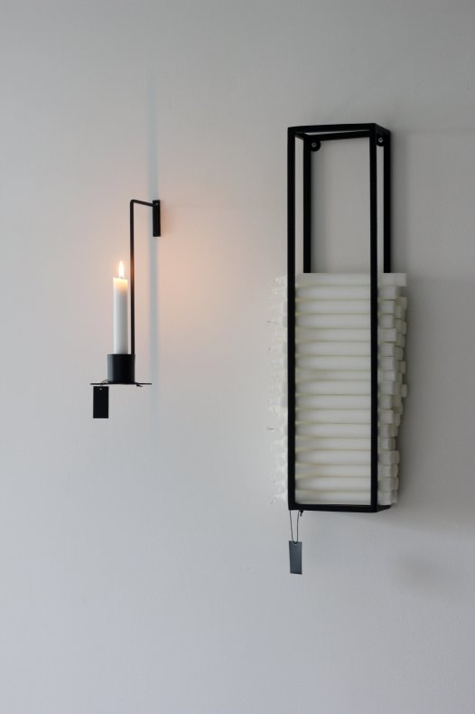 Ljusförvaring ljushållare svart XL - 60x14,5 cm - 6