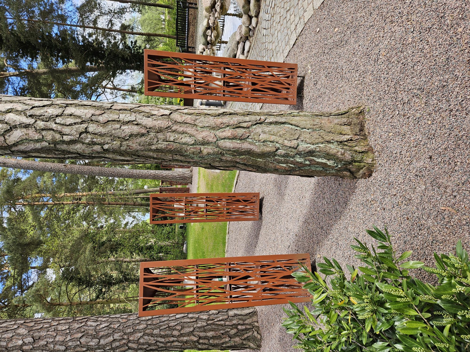 Ljusskåp Strå Corten - 2