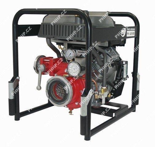 Brannpumpe, PH-ALFA 2 BS bærbar pumpe, Maks kapasitet 2054 l/min, driftet med B&S 23 HK motor og eksos evakuering. - 3
