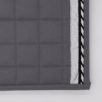 Dressyrschabrak Grafit D6, svart/silver