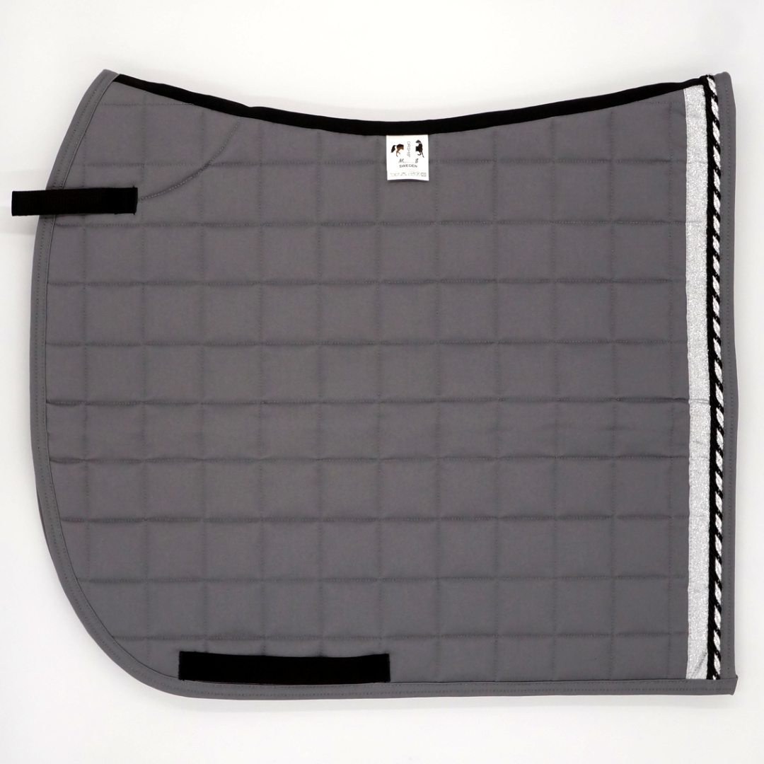 Dressyrschabrak Grafit D6, svart/silver - 2
