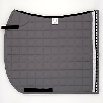 Dressyrschabrak Grafit D6, svart/silver