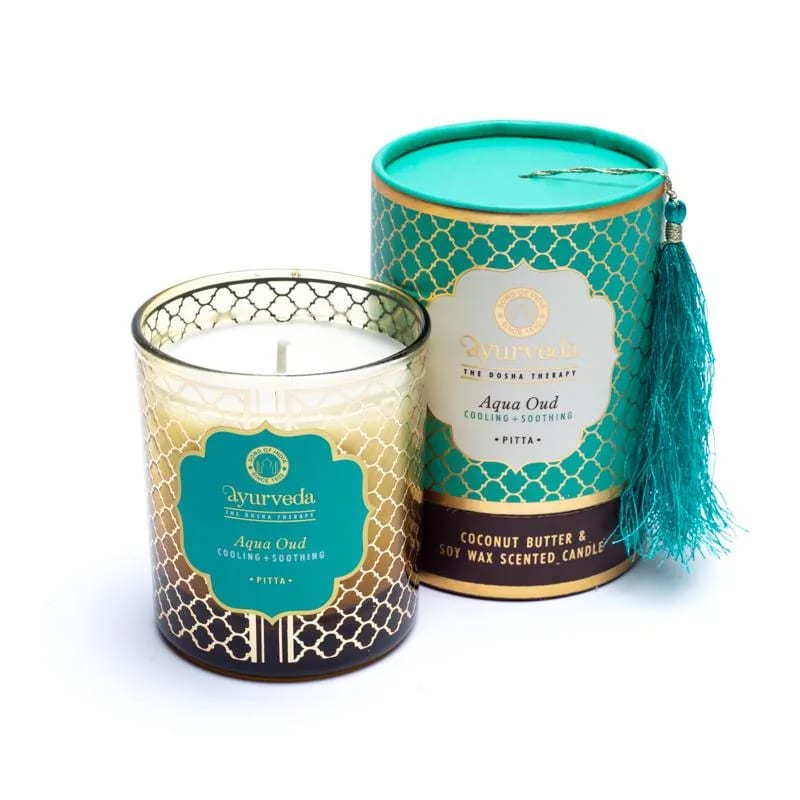 Pitta Aqua Oud Ayurveda Scented Candle