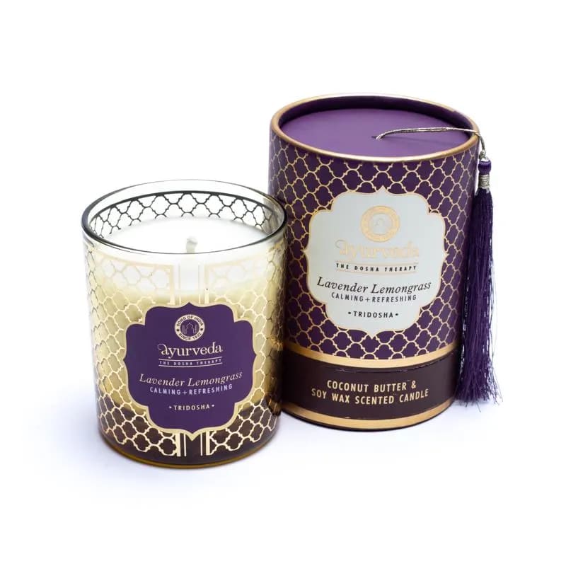 Tridosha Lavender Lemongrass Ayurveda Scented Candle