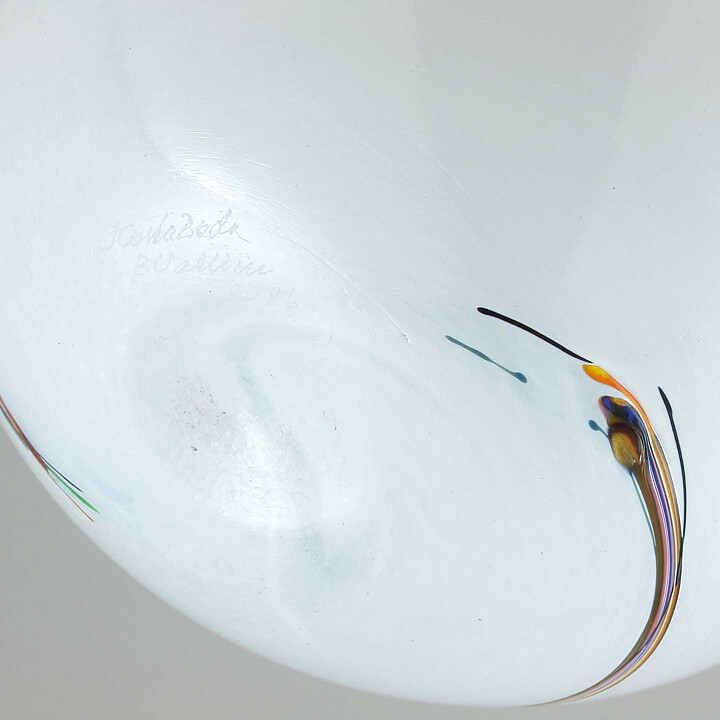 バーティル･ヴァリーン Rainbowシリーズ  虹のガラスの花瓶 Vase 21cm 1982年
