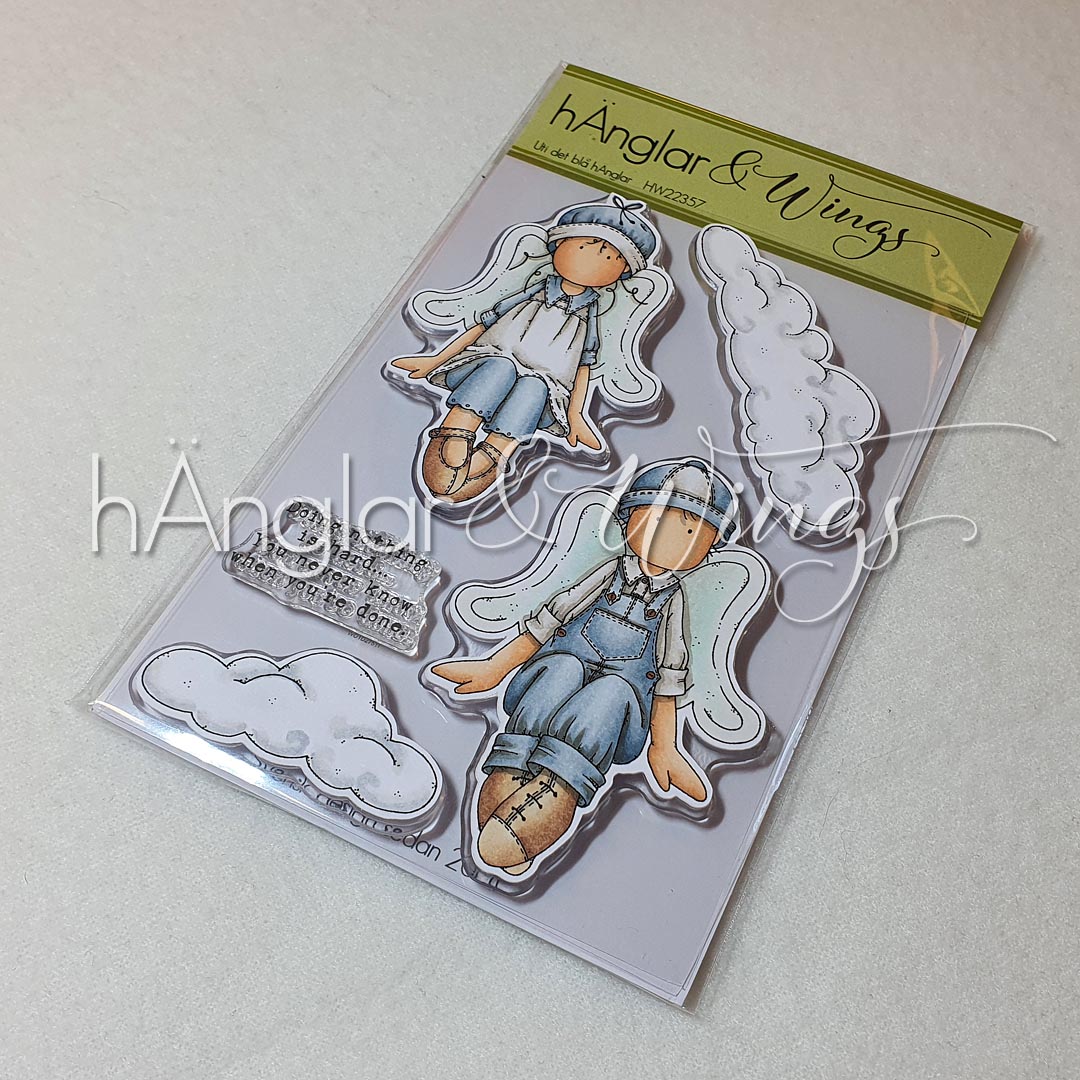 HW  Clear Stamps  - Uti det blå hÄnglar