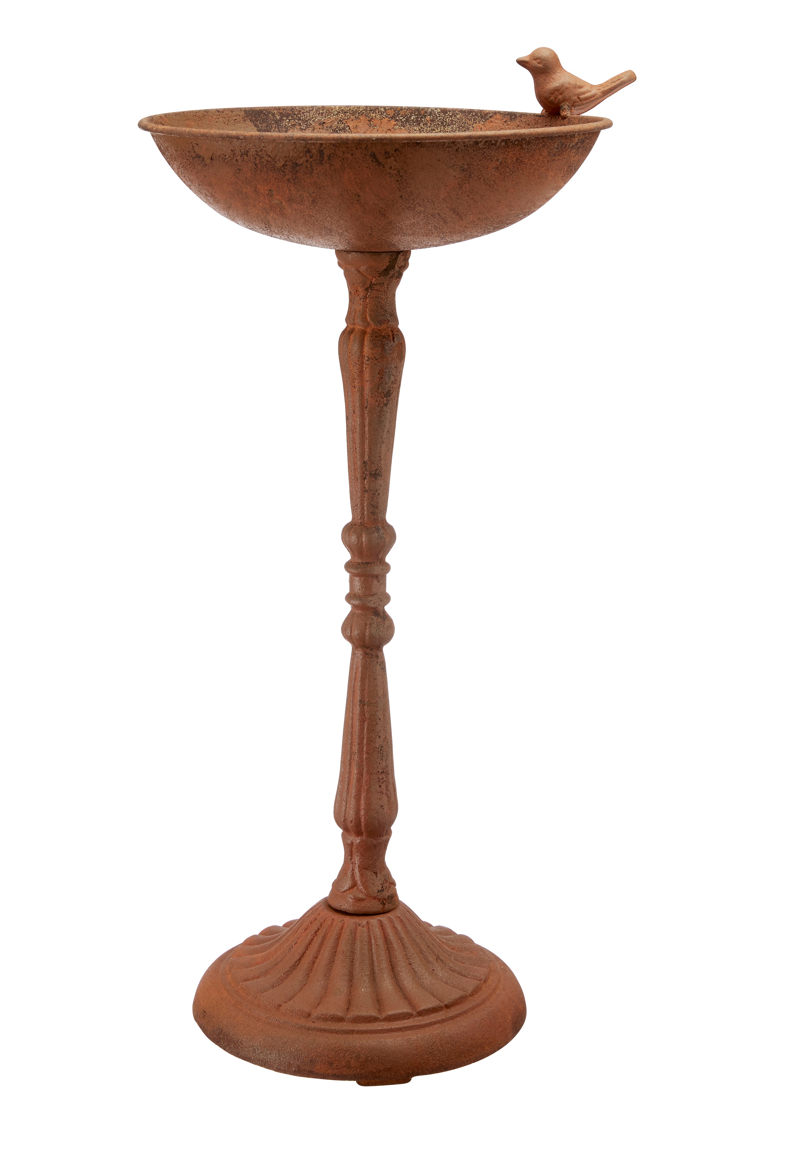 Bird bath on stand - Rust - 23x49 cm - 3